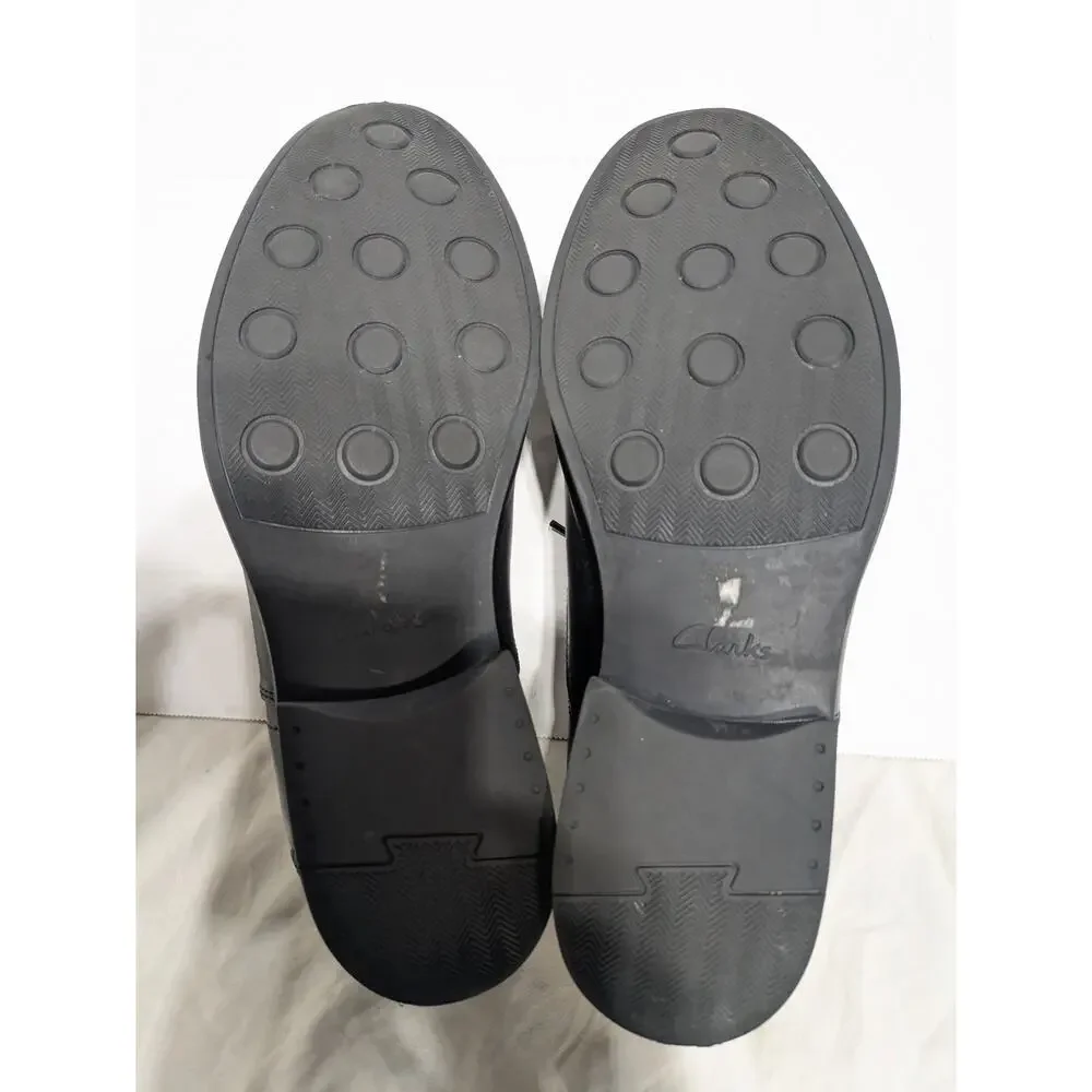 Clarks Dress Shoes Men's 10.5 Black Leather Tilden Oxford Walk Lace‎ Up 15770
